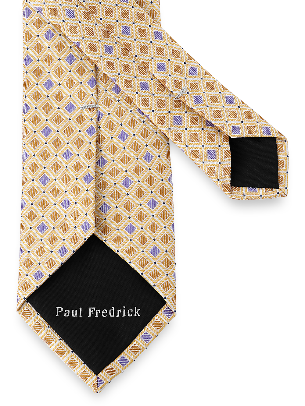 Alternate Image of Geometric Woven Silk Tie-2