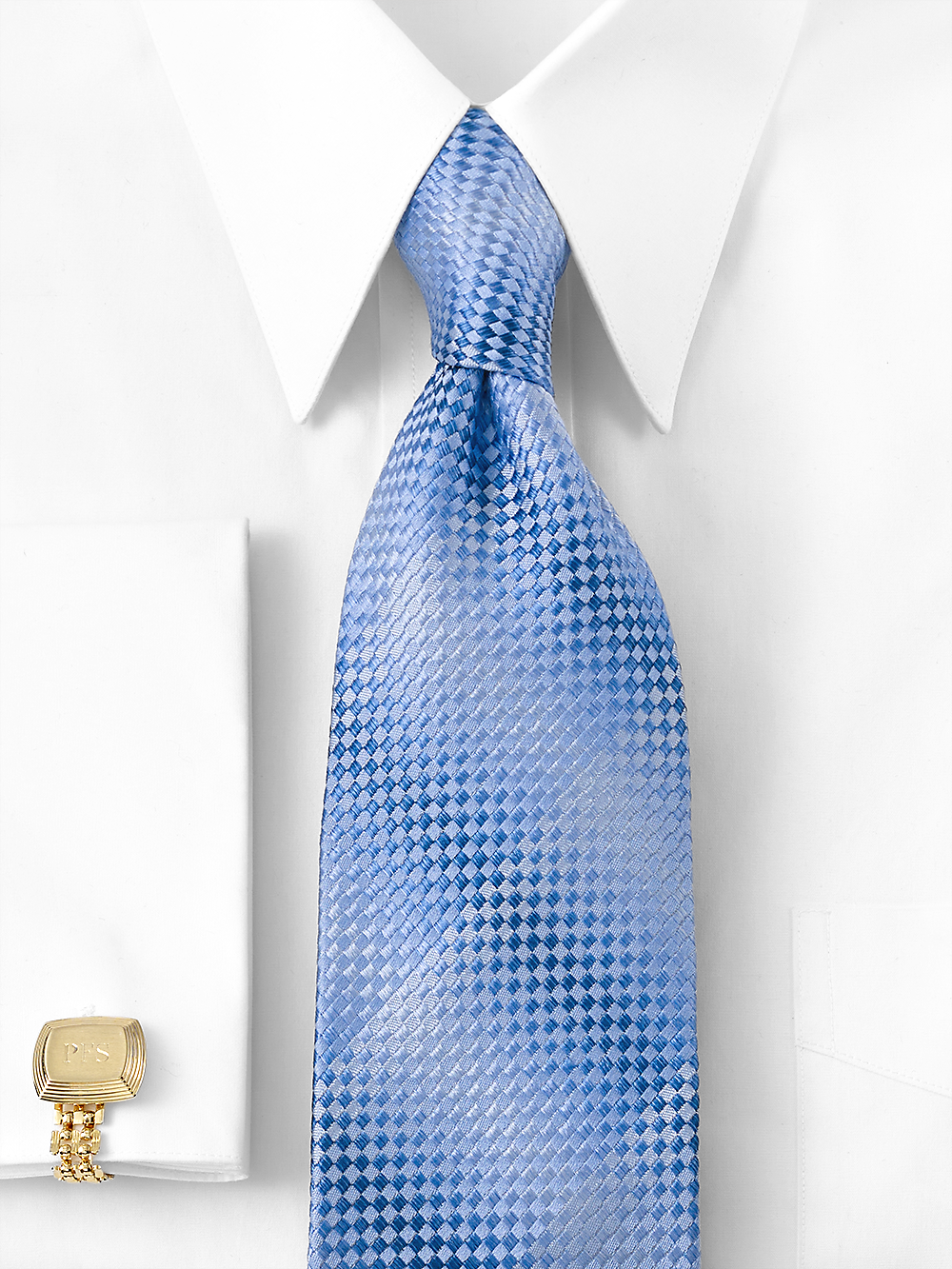 Alternate Image of Geometric Woven Silk Tie-1