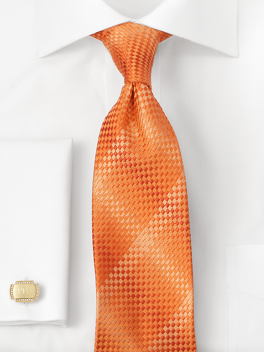 Alternate Image of Geometric Woven Silk Tie-1