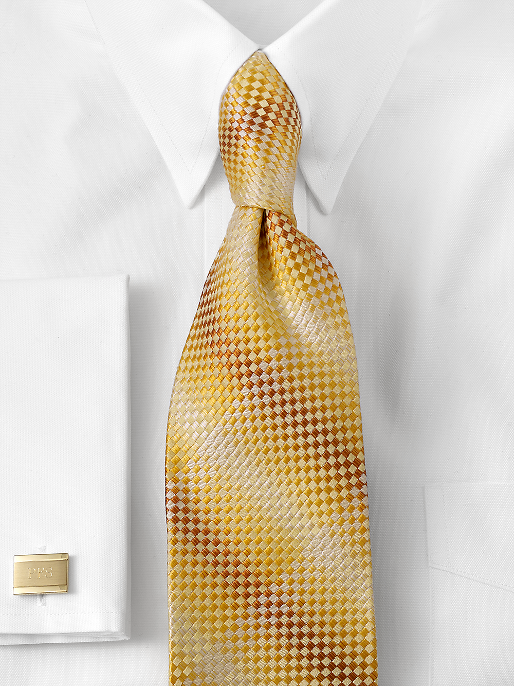 Alternate Image of Geometric Woven Silk Tie-1