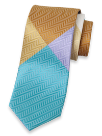 Patchwork Woven Silk Tie - Multi