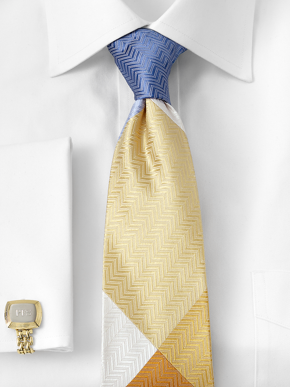 Alternate Image of Patchwork Woven Silk Tie-1