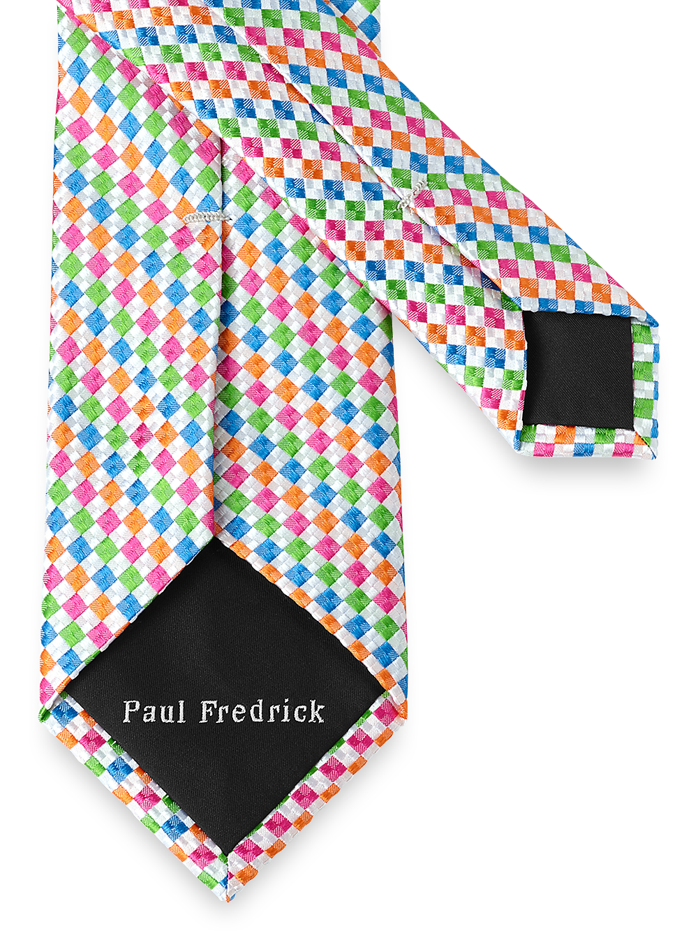 Alternate Image of Geometric Woven Silk Tie-2