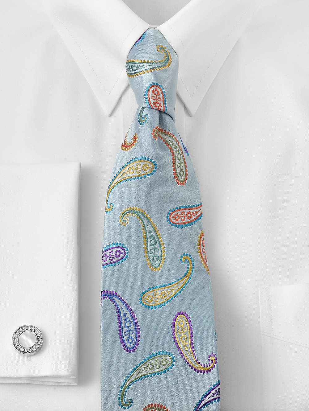 Alternate Image of Paisley Woven Silk Tie-1