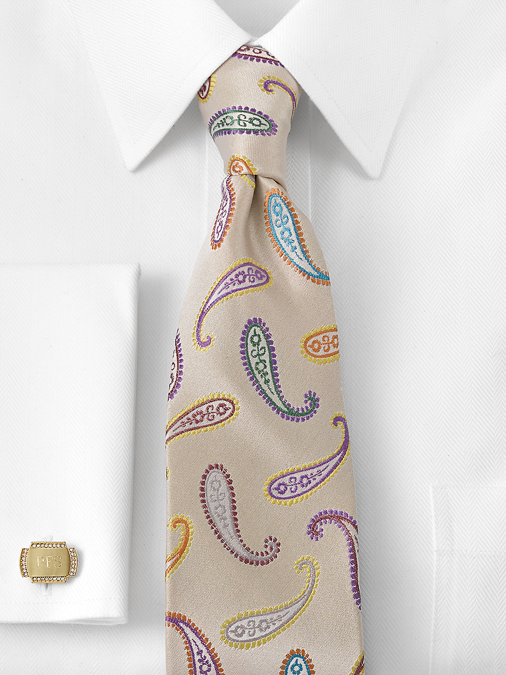 Alternate Image of Paisley Woven Silk Tie-1