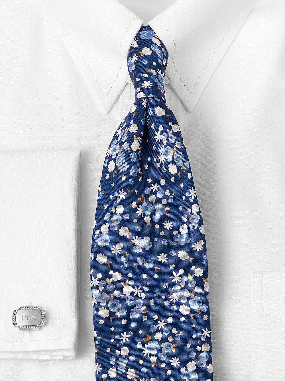 Alternate Image of Floral Woven Silk Tie-1