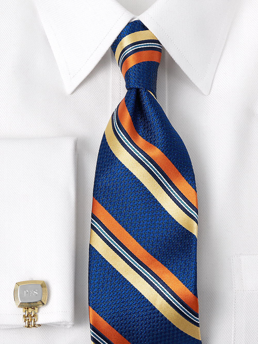 Alternate Image of Stripe Woven Silk Tie-1