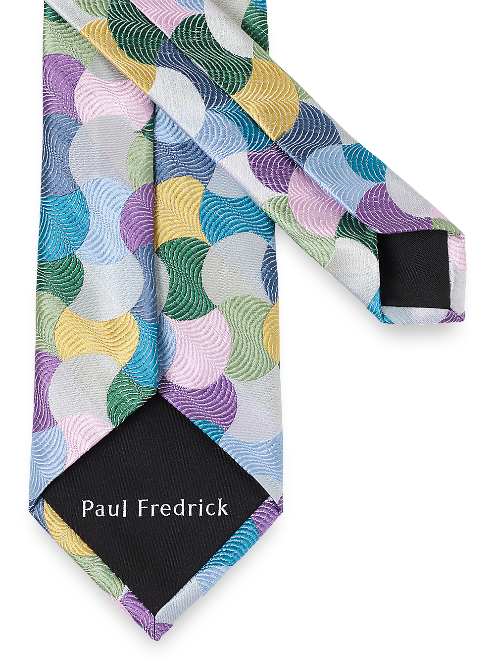 Alternate Image of Geometric Woven Silk Tie-2