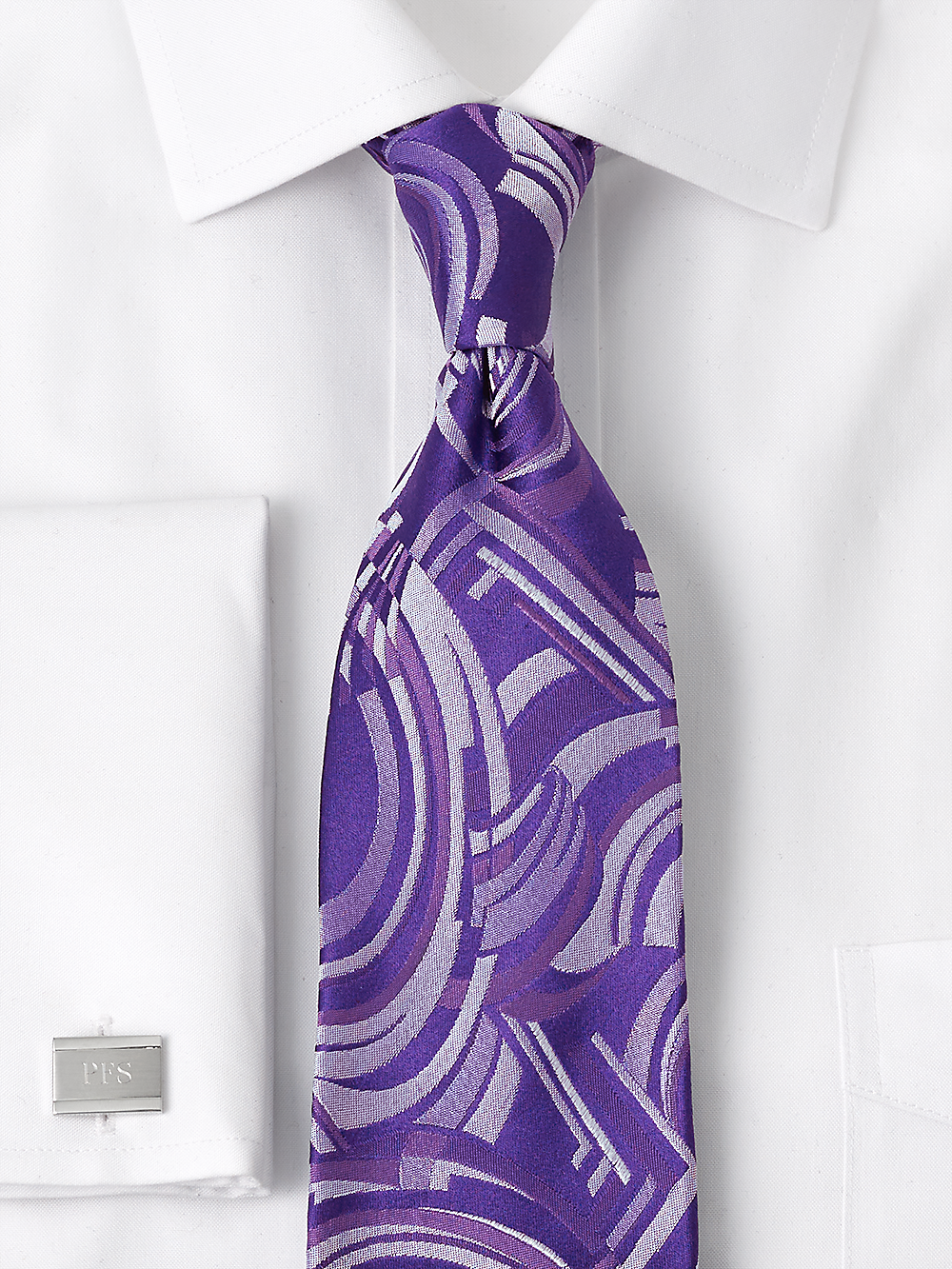 Alternate Image of Abstract Woven Silk Tie-1