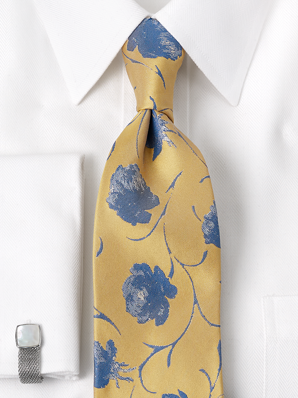 Alternate Image of Floral Woven Silk Tie-1