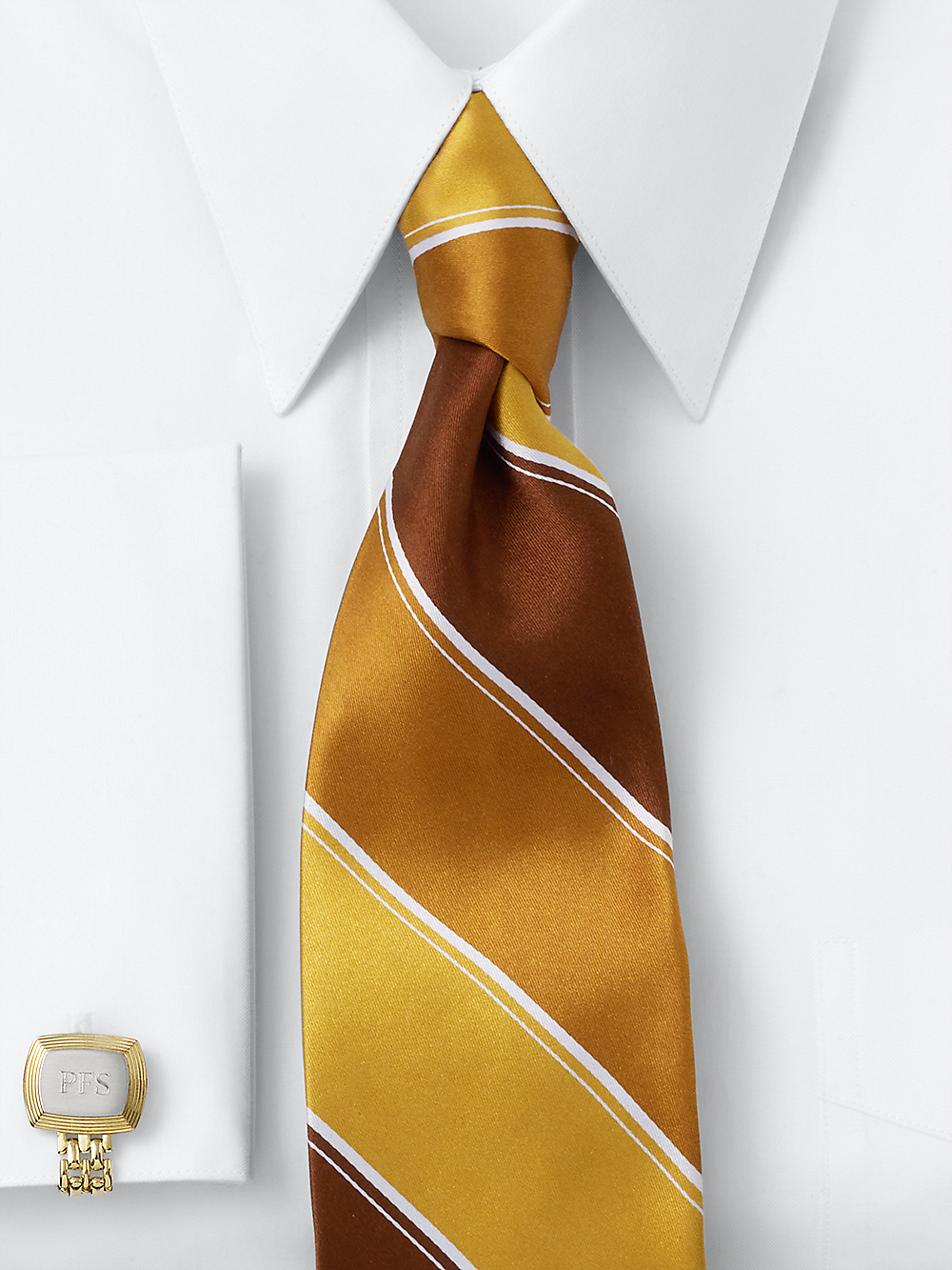 Alternate Image of Stripe Woven Silk Tie-1