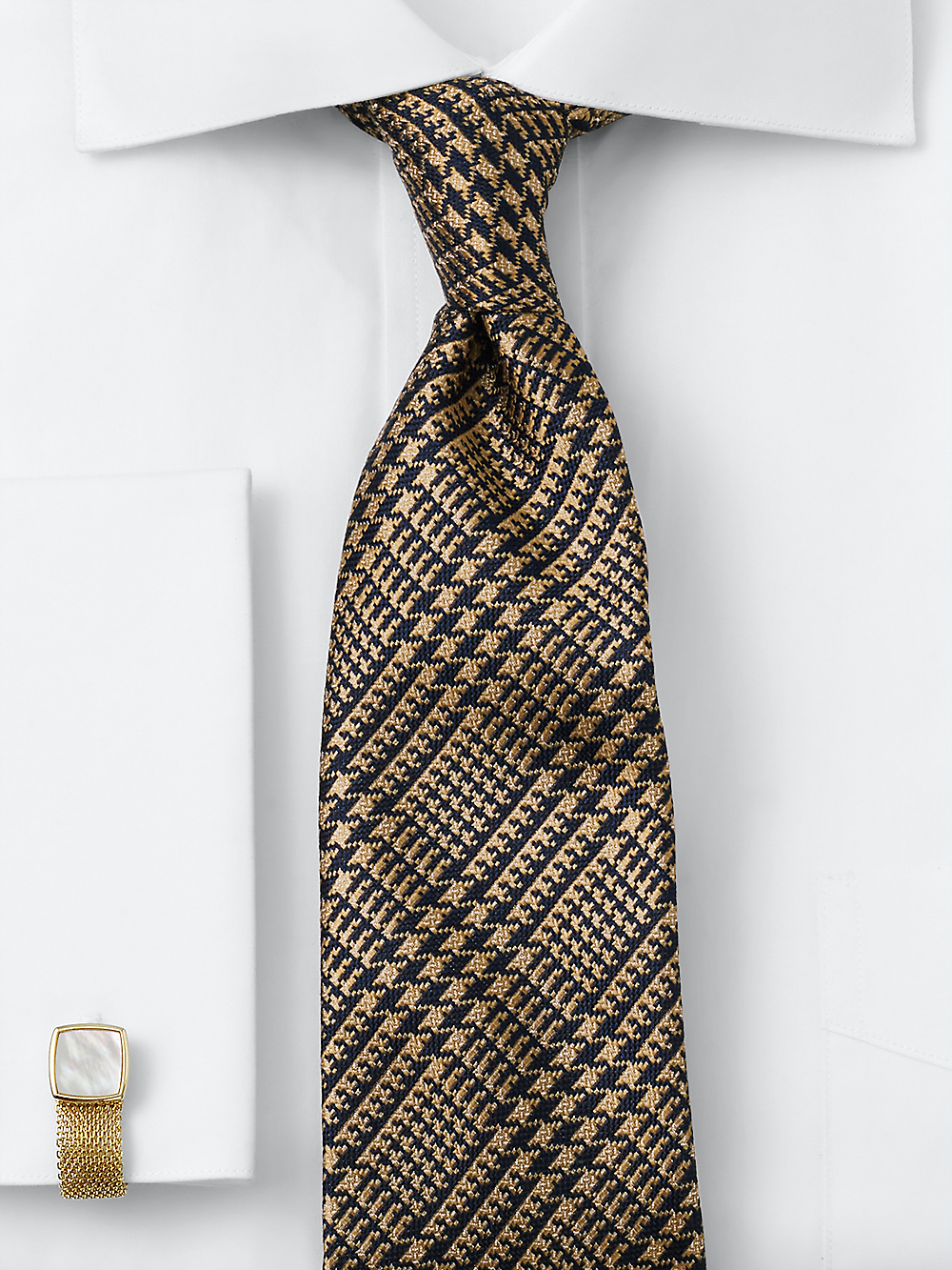 Alternate Image of Plaid Woven Silk Tie-1