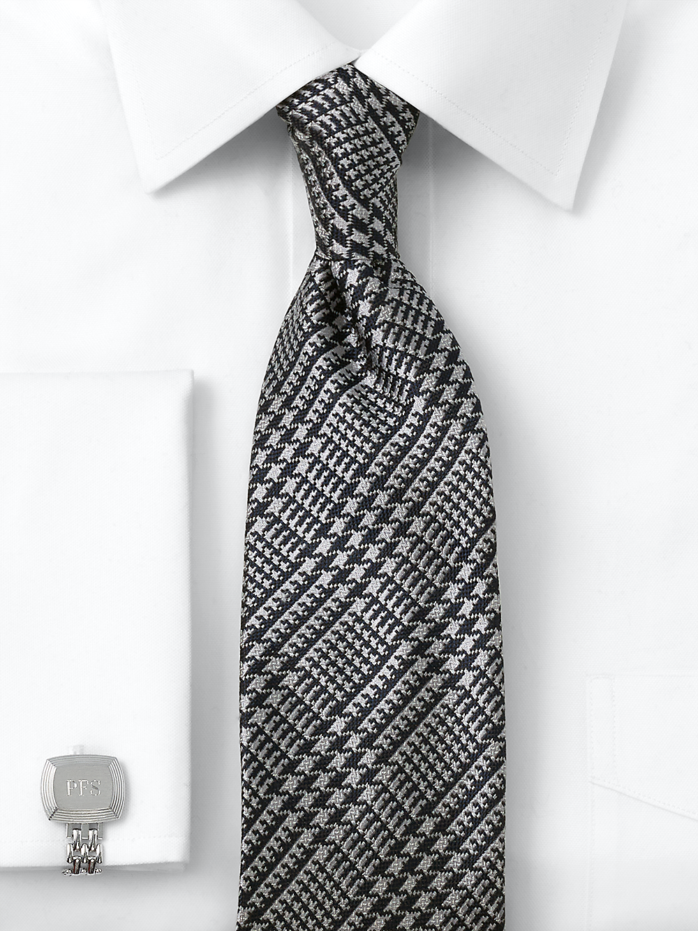 Alternate Image of Plaid Woven Silk Tie-1