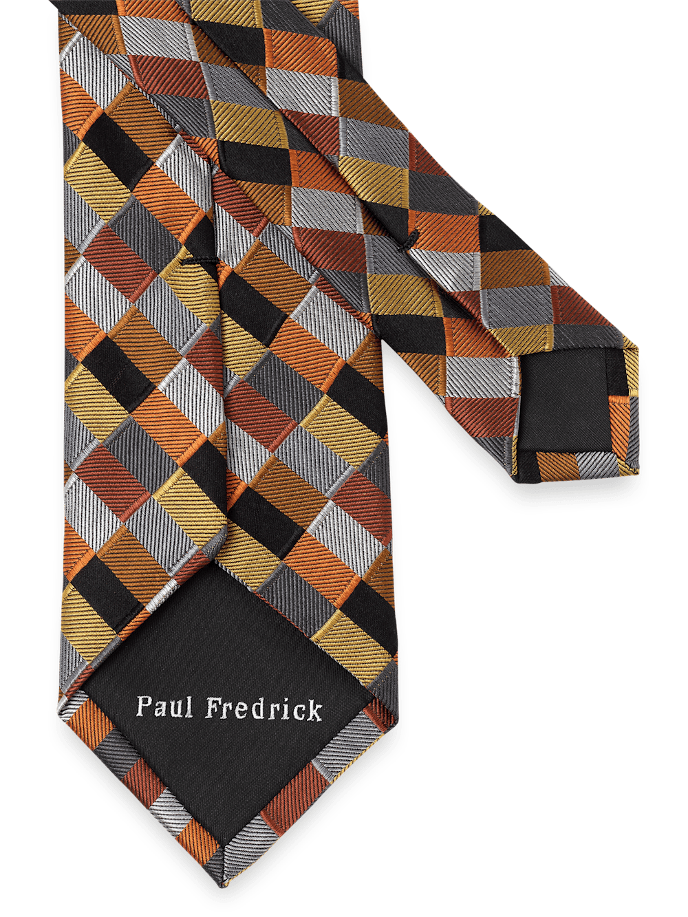 Alternate Image of Geometric Woven Silk Tie-2