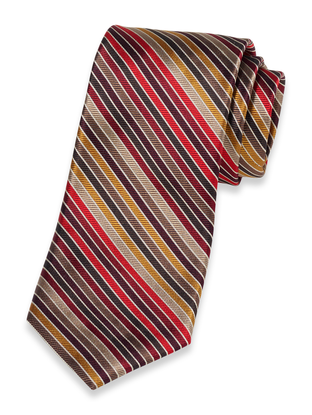 Product Image of Stripe Woven Silk Tie-Multi