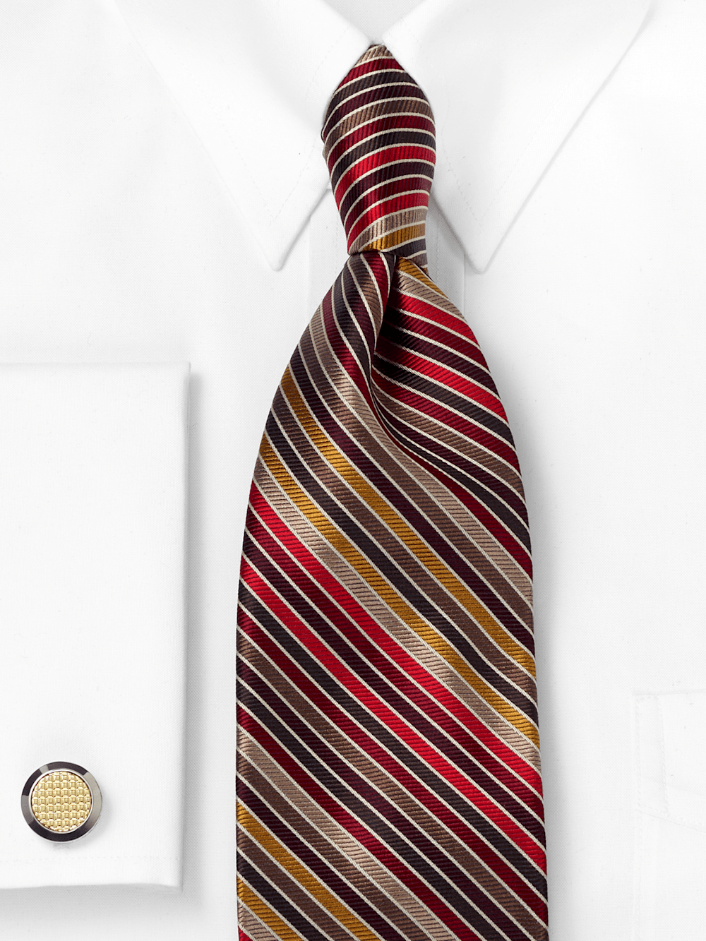 Alternate Image of Stripe Woven Silk Tie-1