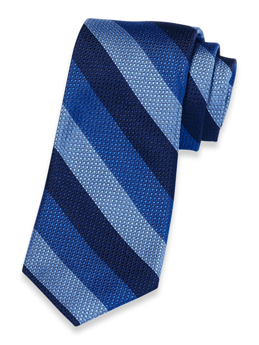 Product Image of Stripe Woven Silk Tie-Blue Multi