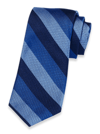 Stripe Woven Silk Tie - Blue Multi