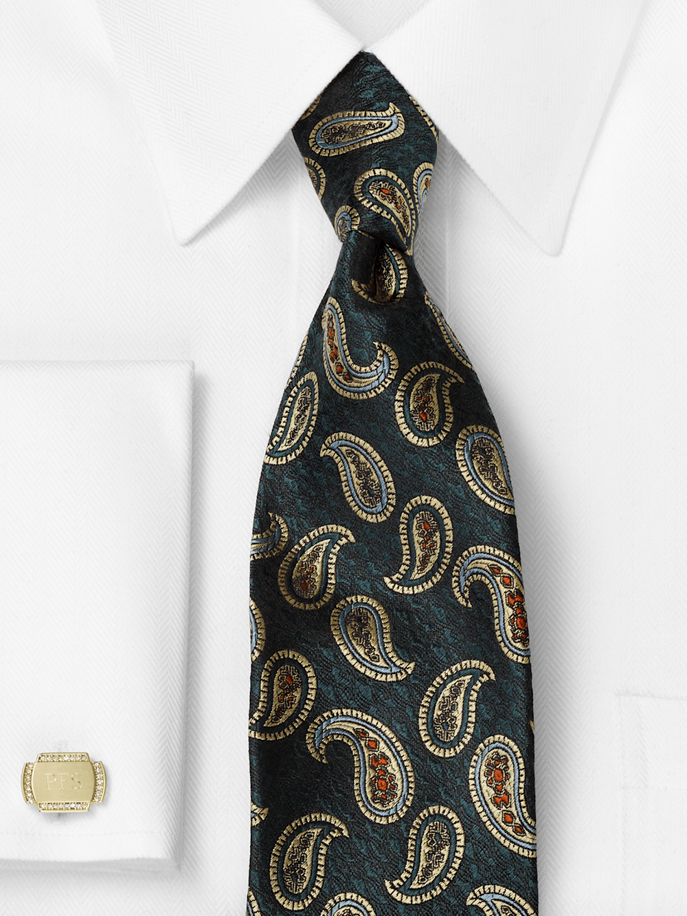 Alternate Image of Paisley Woven Silk Tie-1