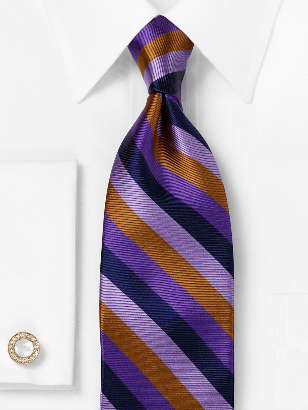 Alternate Image of Stripe Woven Silk Tie-1