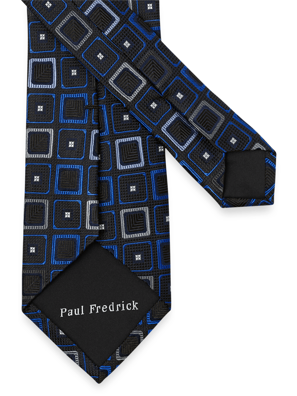 Alternate Image of Geometric Woven Silk Tie-2