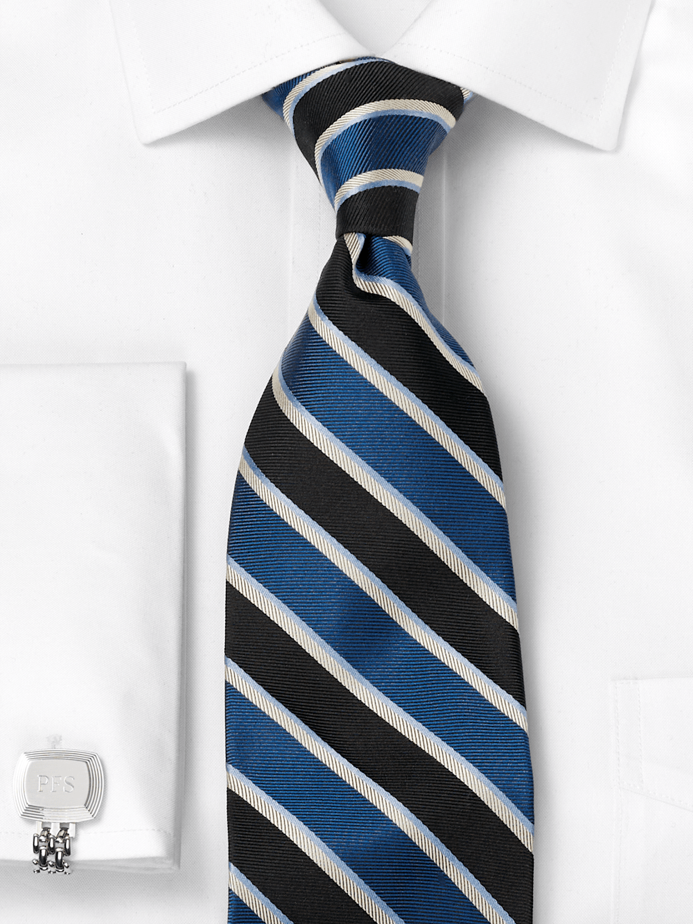 Alternate Image of Stripe Woven Silk Tie-1