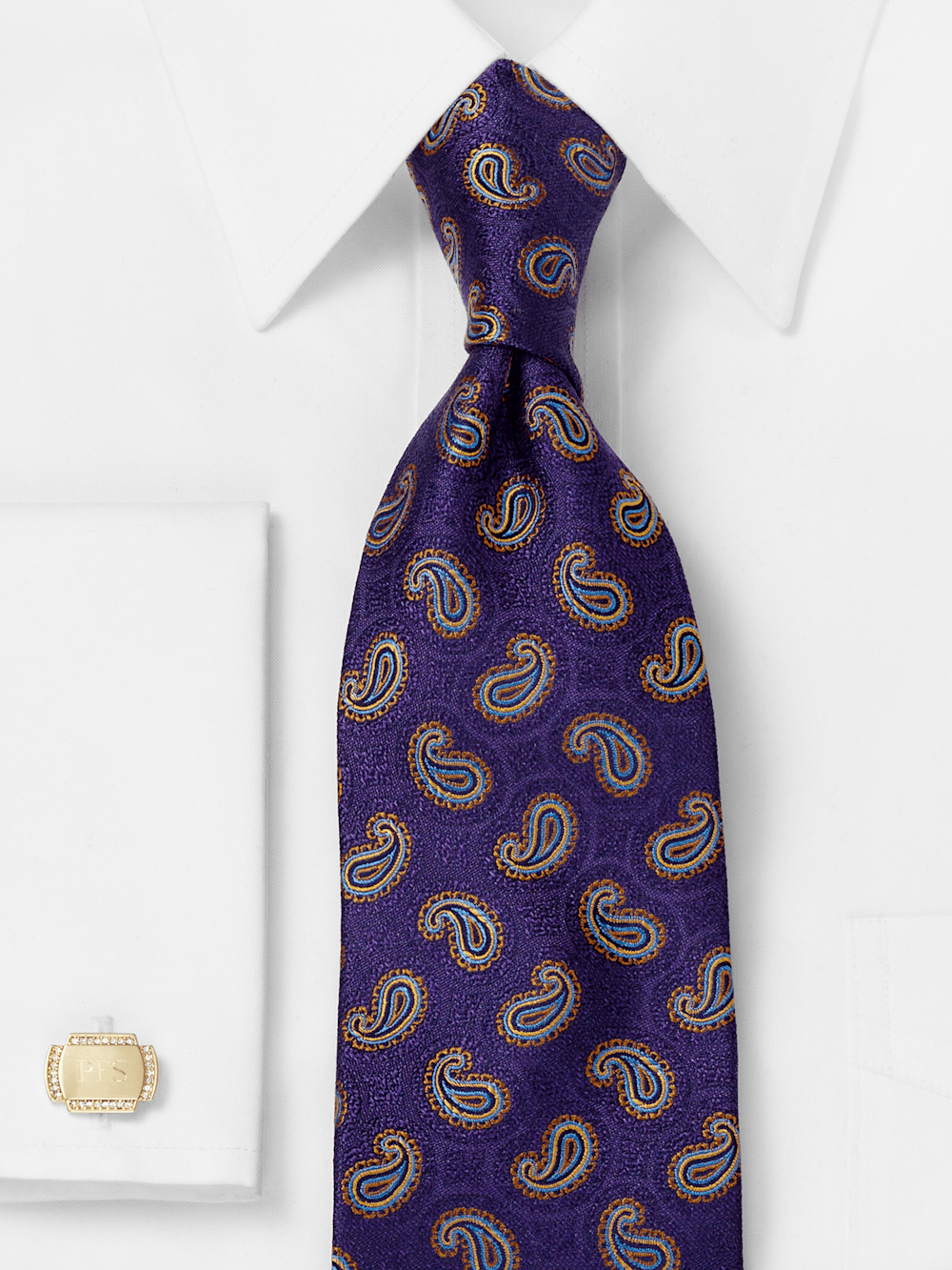 Alternate Image of Paisley Woven Silk Tie-1