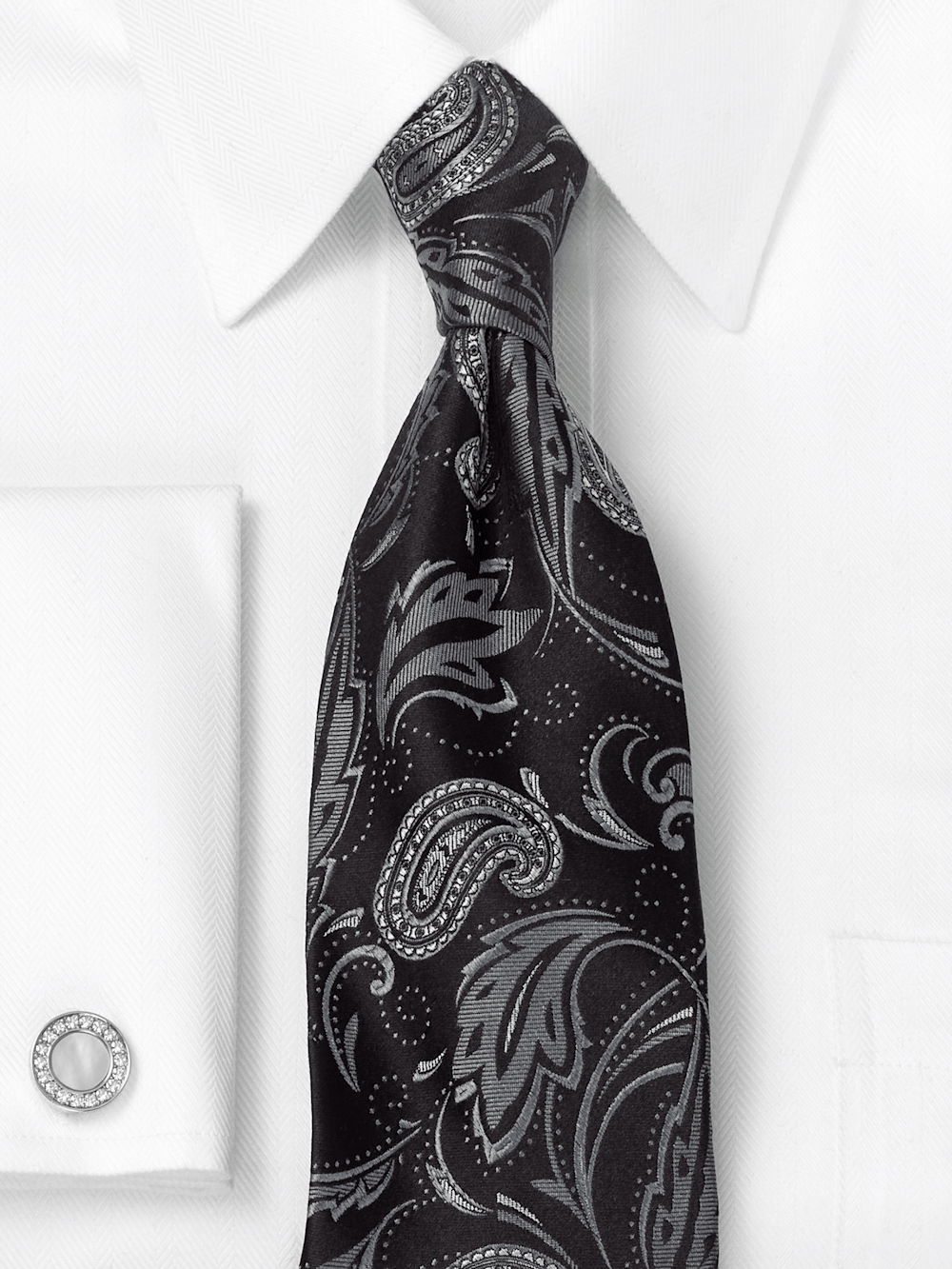 Alternate Image of Paisley Woven Silk Tie-1