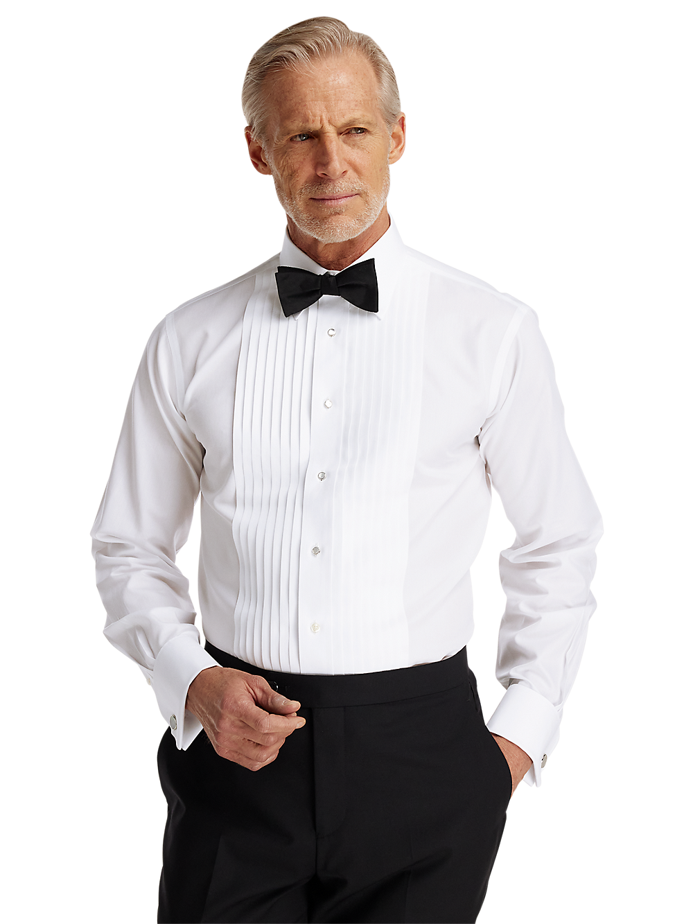 Alternate Image of Non-iron Cotton Tuxedo Shirt-1