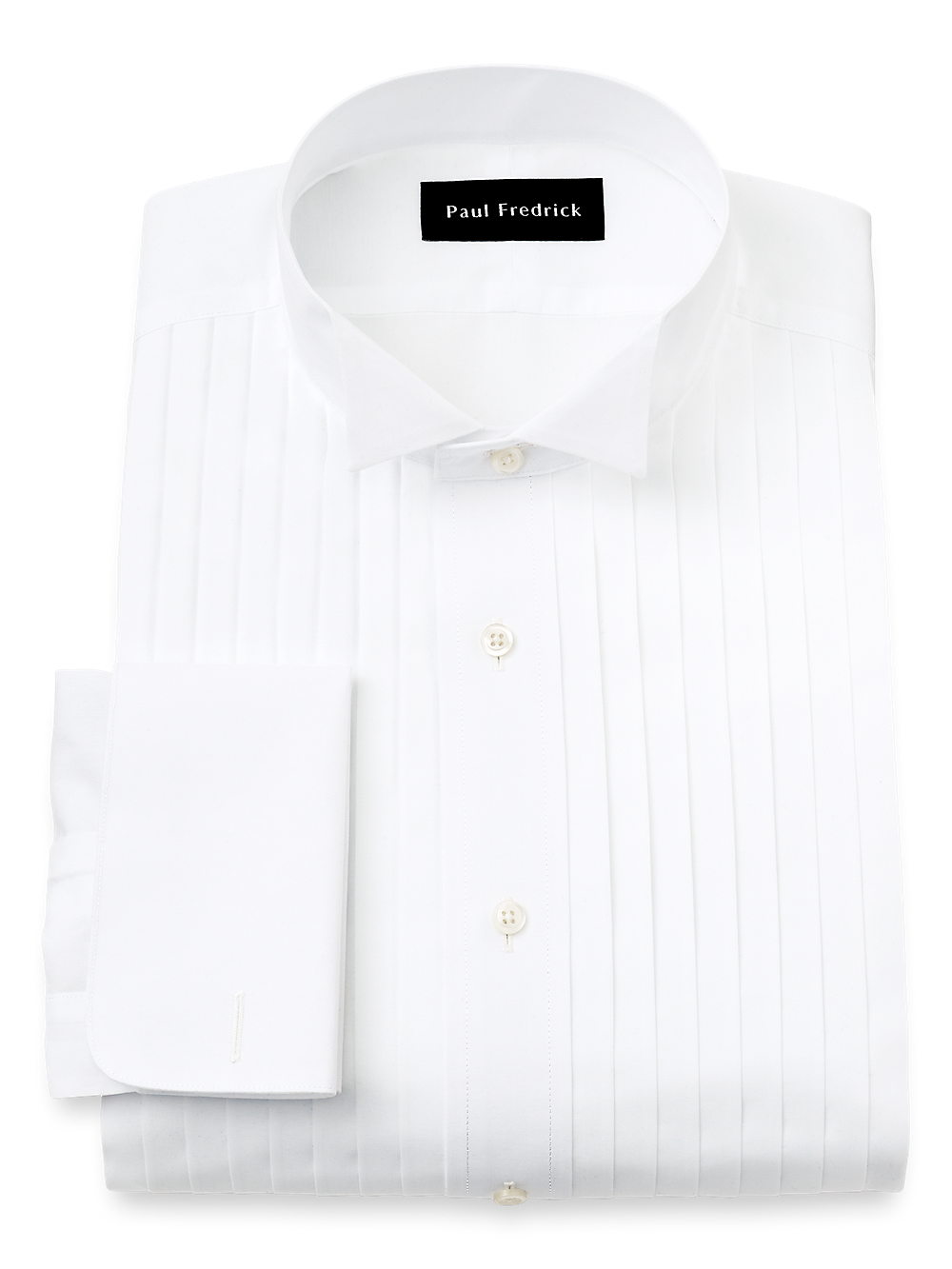 Product Image of Non-iron Cotton Tuxedo Shirt-White