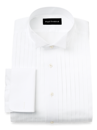 Non-Iron Cotton Tuxedo Shirt - White