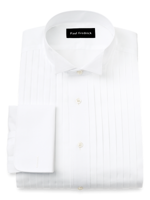 Non-Iron Cotton Tuxedo Shirt - White