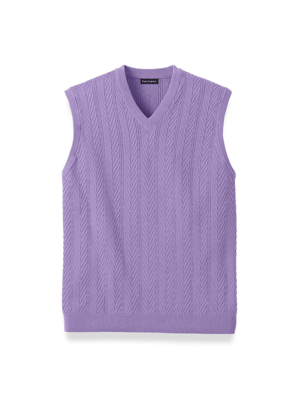 Product Image of Cotton V-neck Vest-Purple