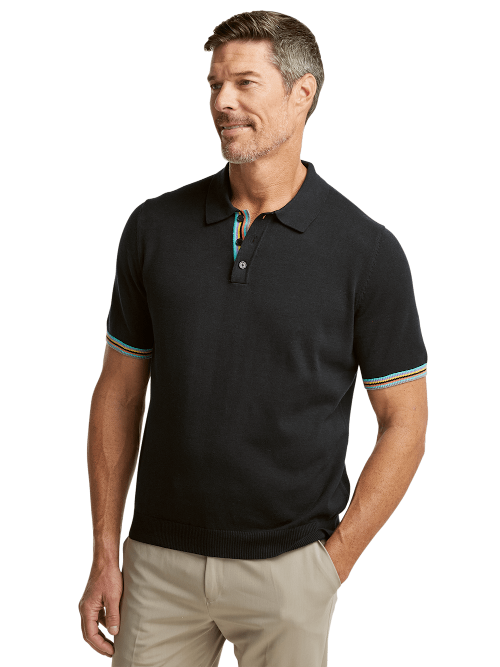 Alternate Image of Cotton Three Button Polo-1