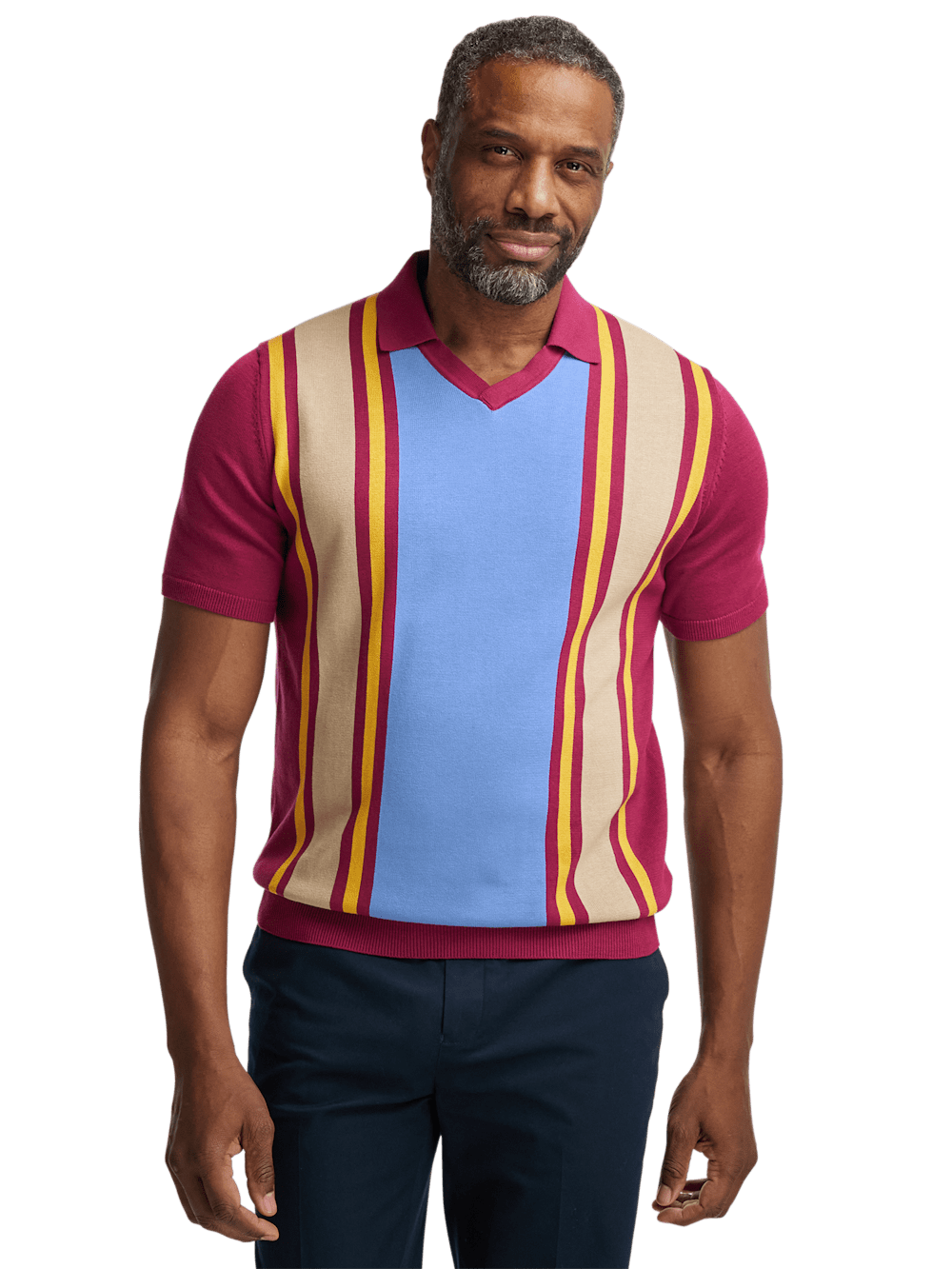 Alternate Image of Cotton V-neck Polo-1