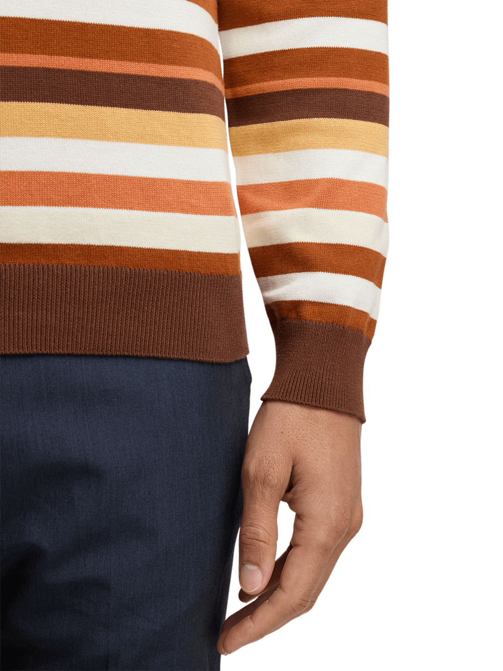 Alternate Image of Cotton Quarter Zip Mock Neck Sweater-3