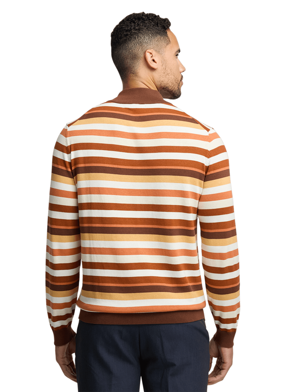 Alternate Image of Cotton Quarter Zip Mock Neck Sweater-4