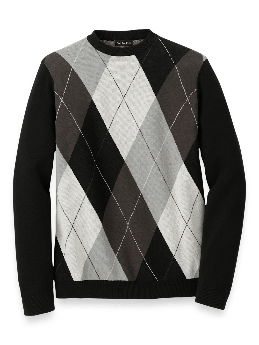 Product Image of Cotton Crewneck Sweater-Black