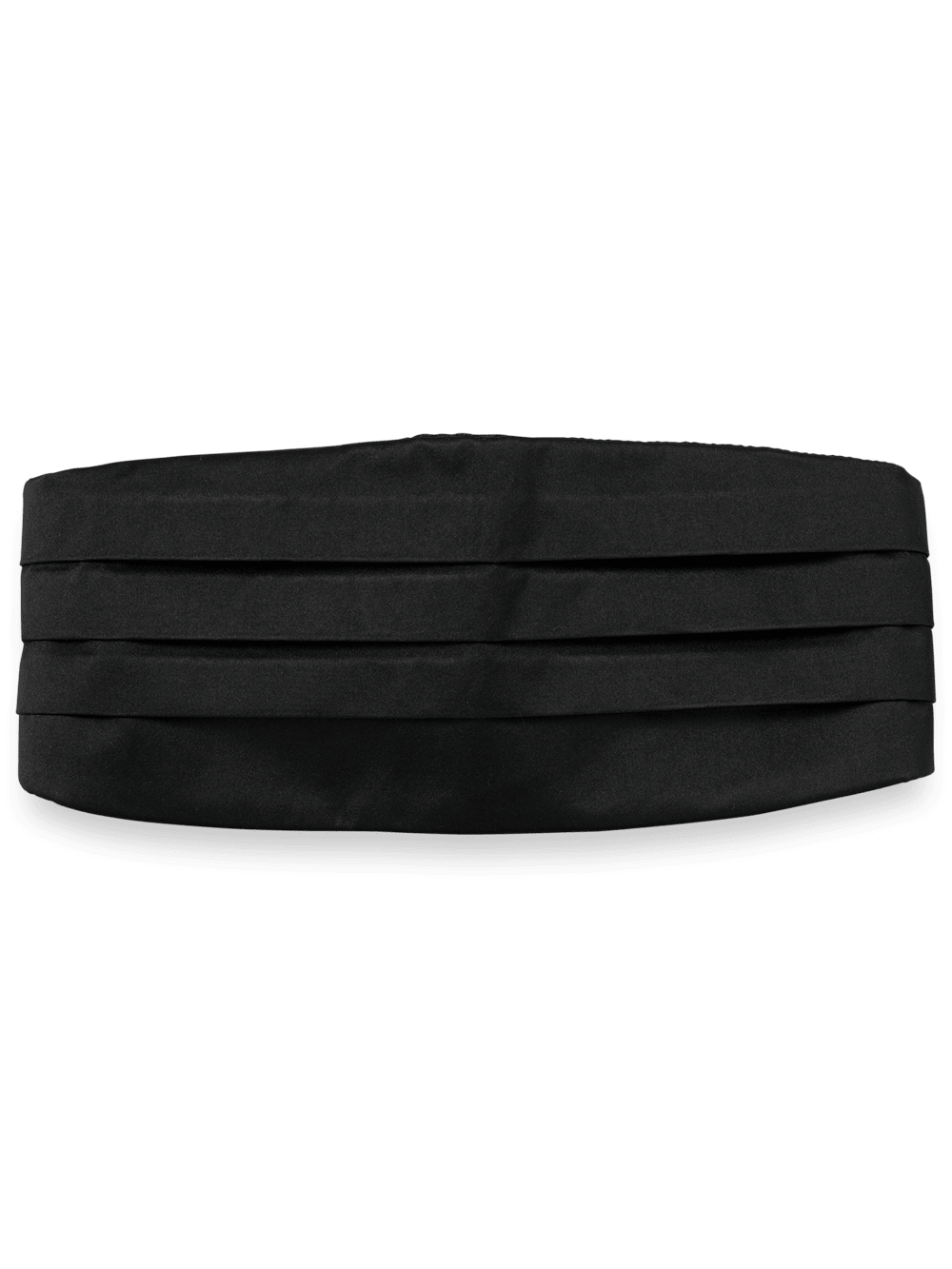 Product Image of Solid Woven Silk Cummerbund-Black