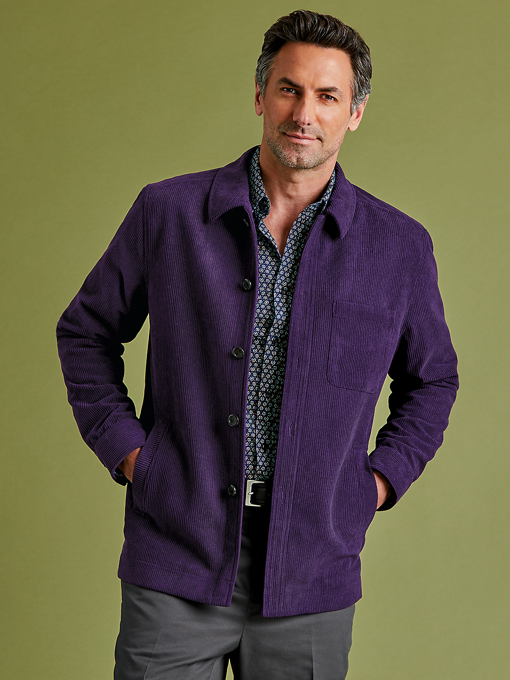 Alternate Image of Microfiber Corduroy Shirt Jacket-7