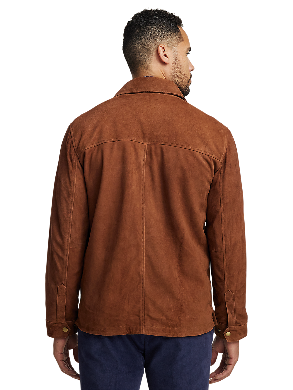 Alternate Image of Suede Bomber Jacket-6