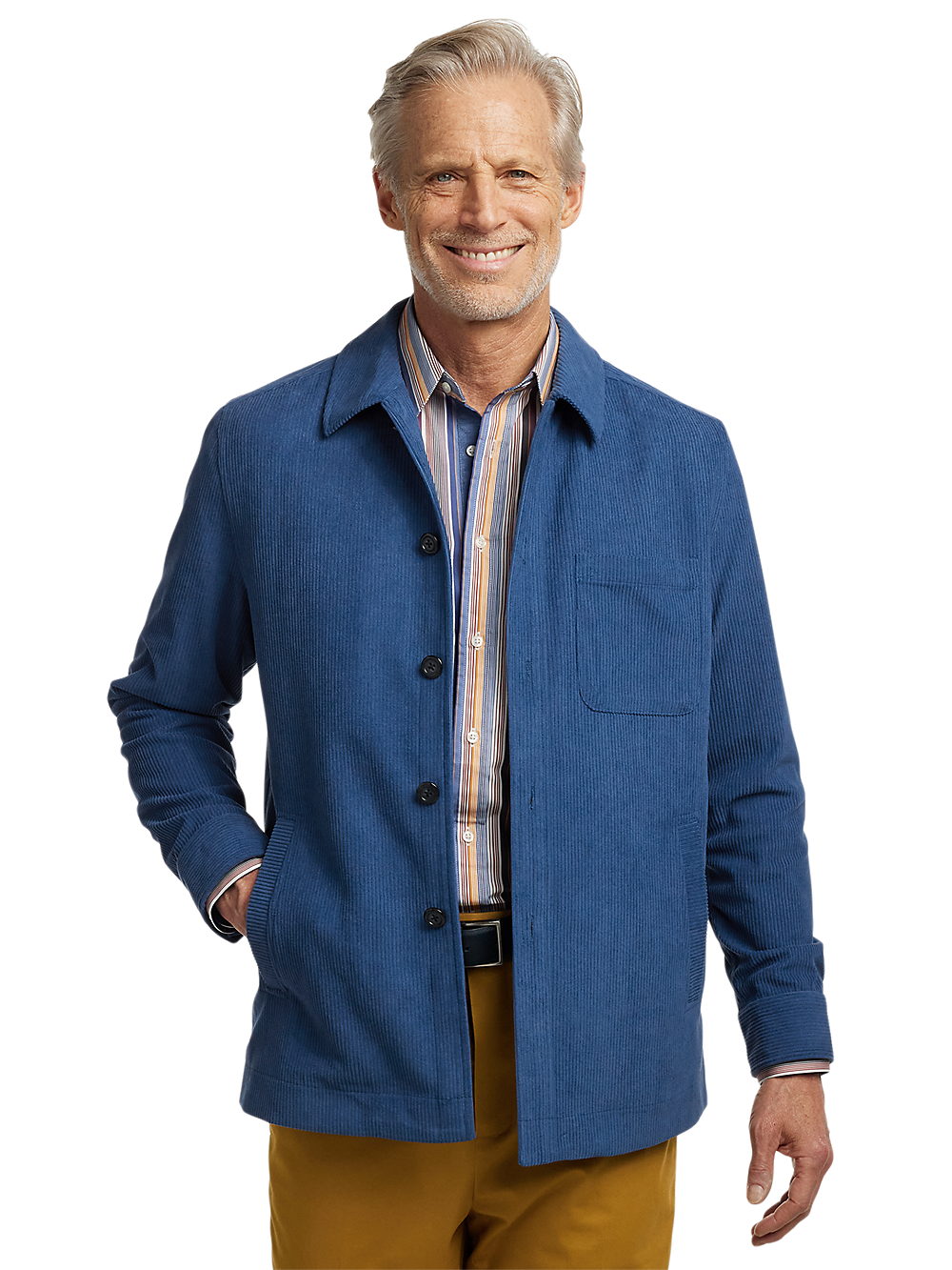 Alternate Image of Microfiber Corduroy Shirt Jacket-1