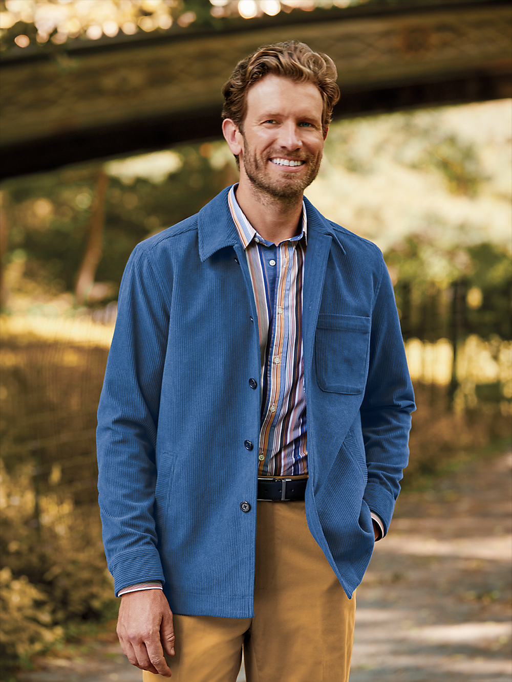 Alternate Image of Microfiber Corduroy Shirt Jacket-7