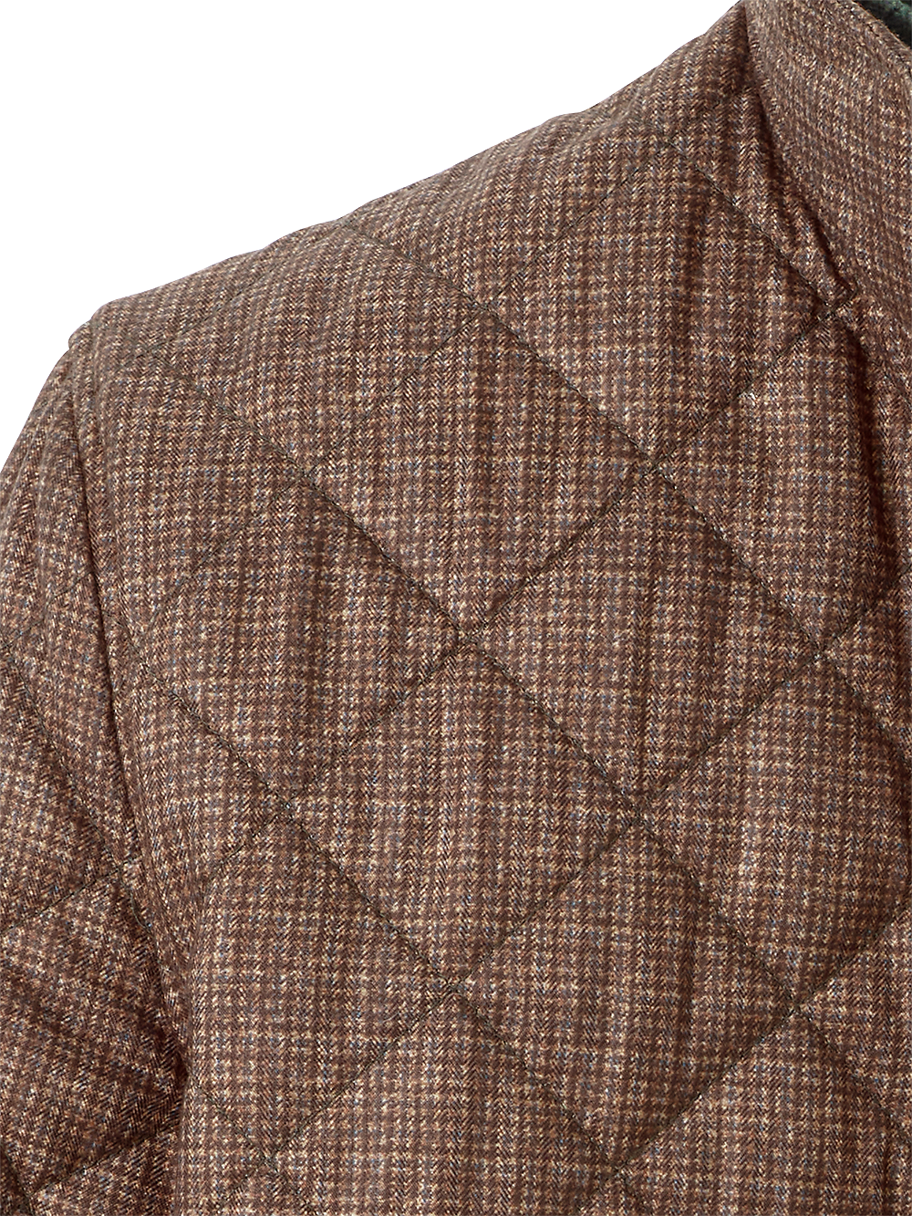 Alternate Image of Microfiber Houndstooth Quilted Jacket-3