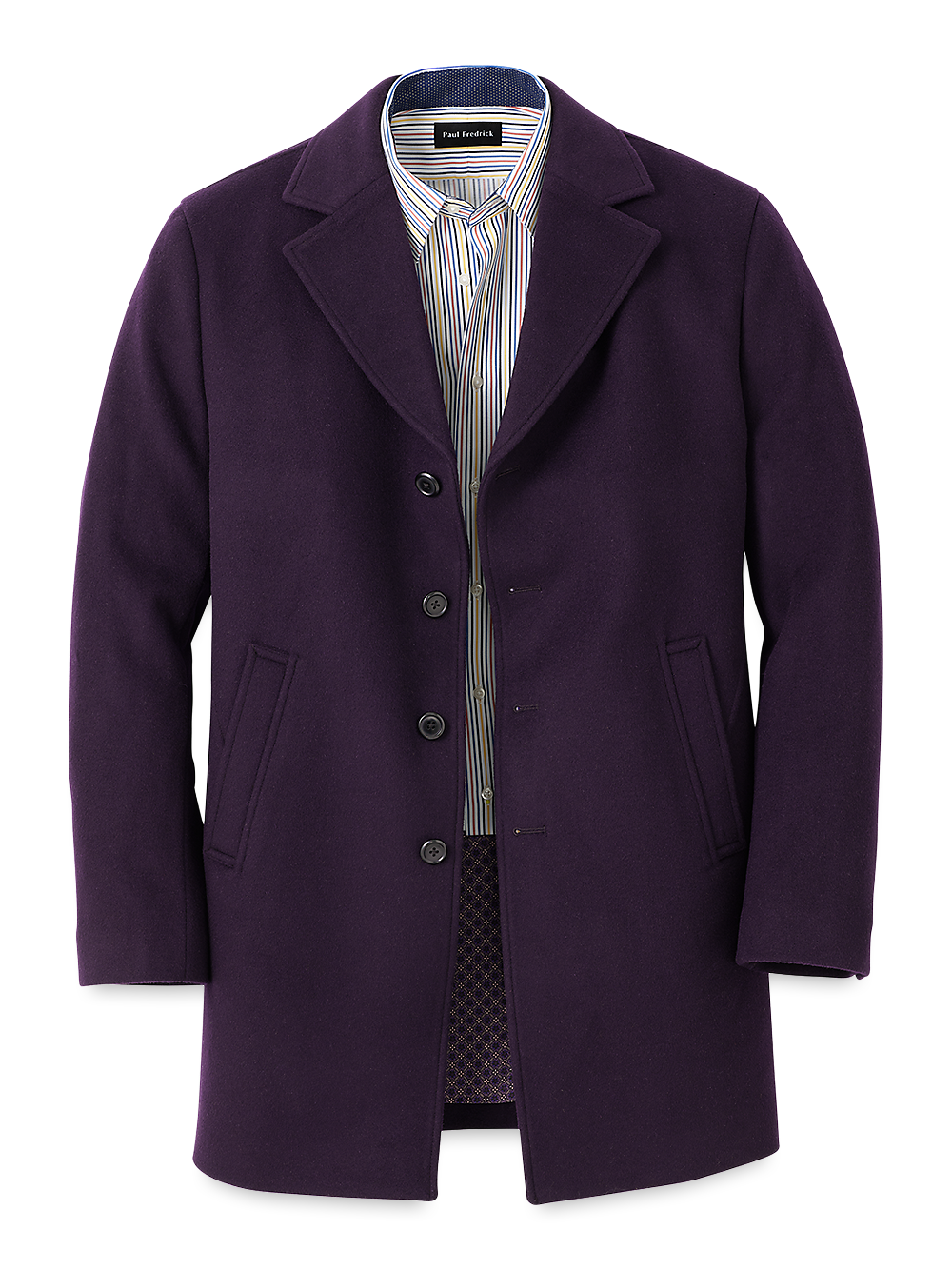 Product Image of Wool Topcoat-Purple