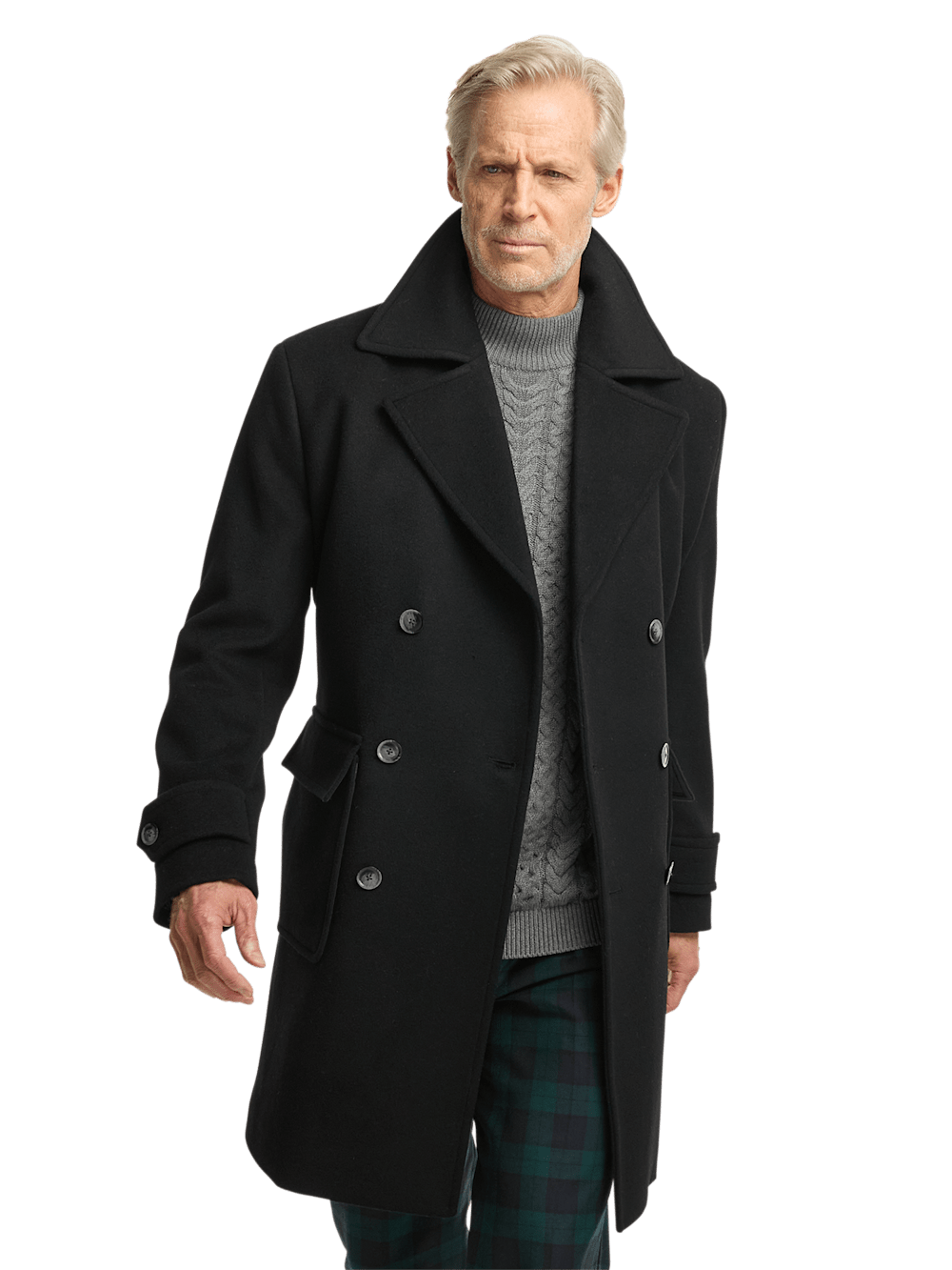 Alternate Image of Wool Double Breasted Topcoat-2