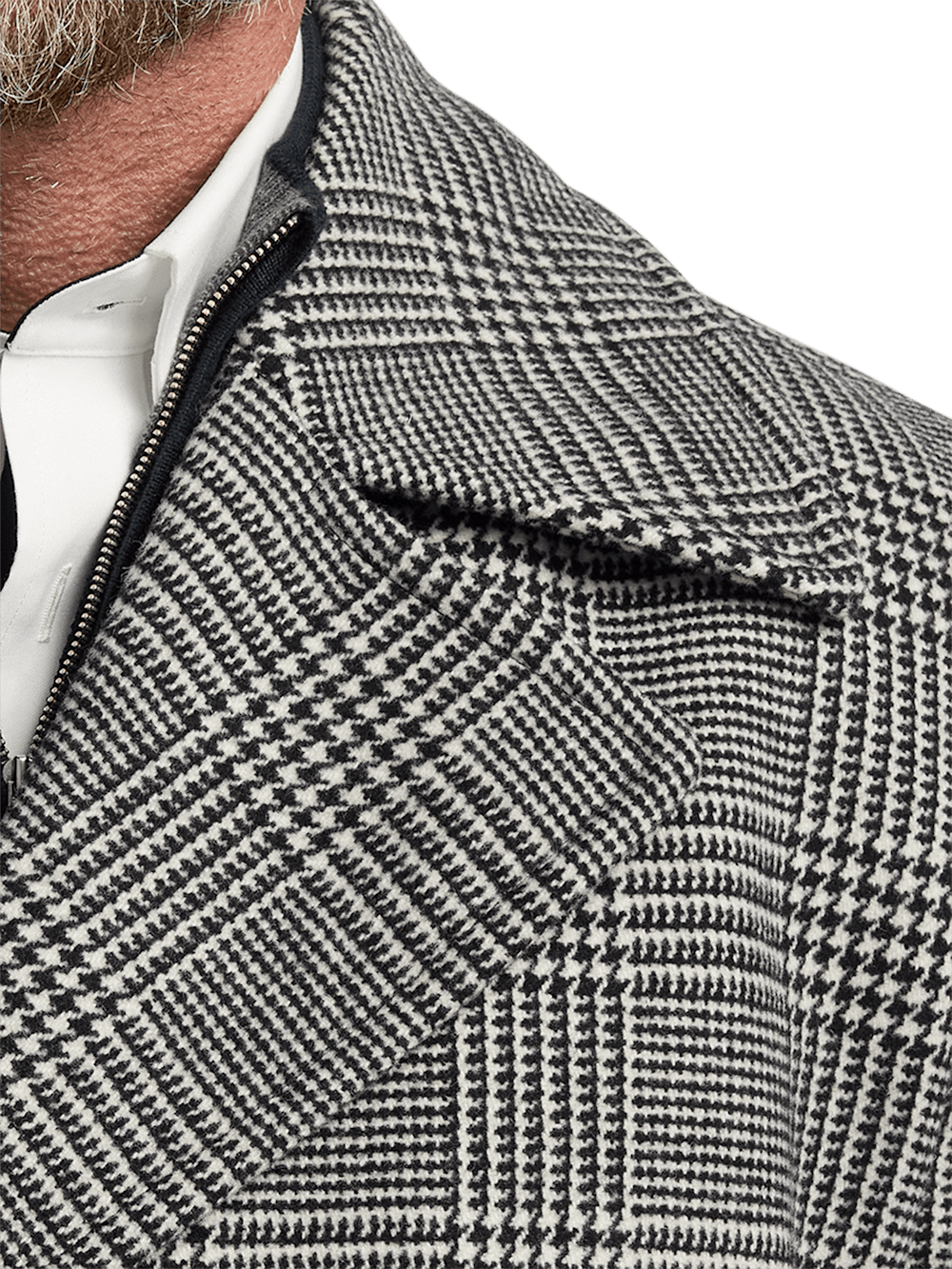 Alternate Image of Wool Blend Plaid Double Breasted Topcoat-5