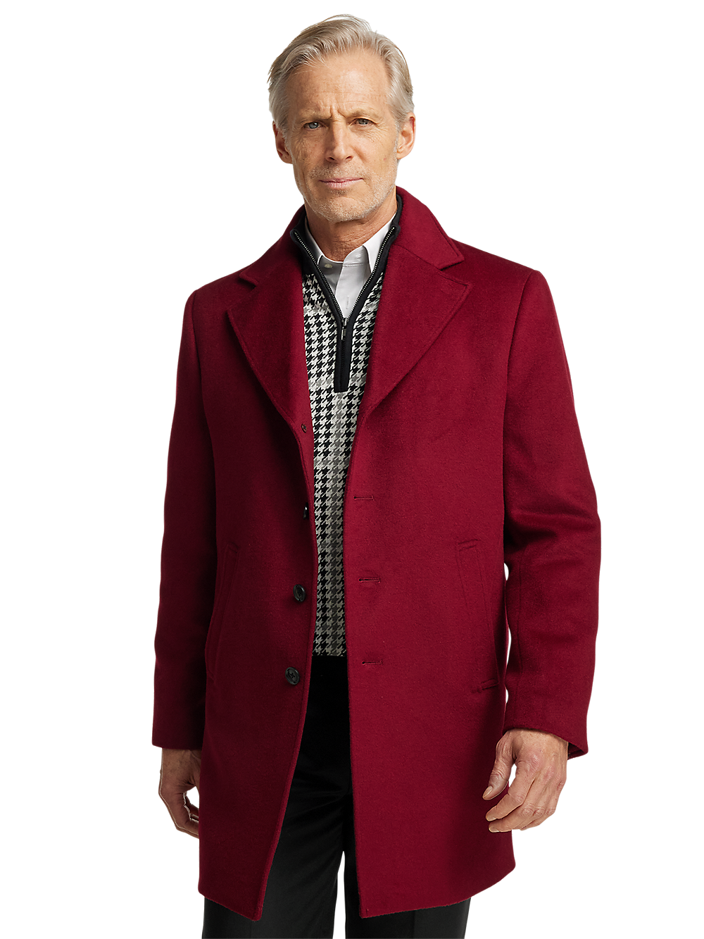 Alternate Image of Wool Single Breasted Top Coat-1