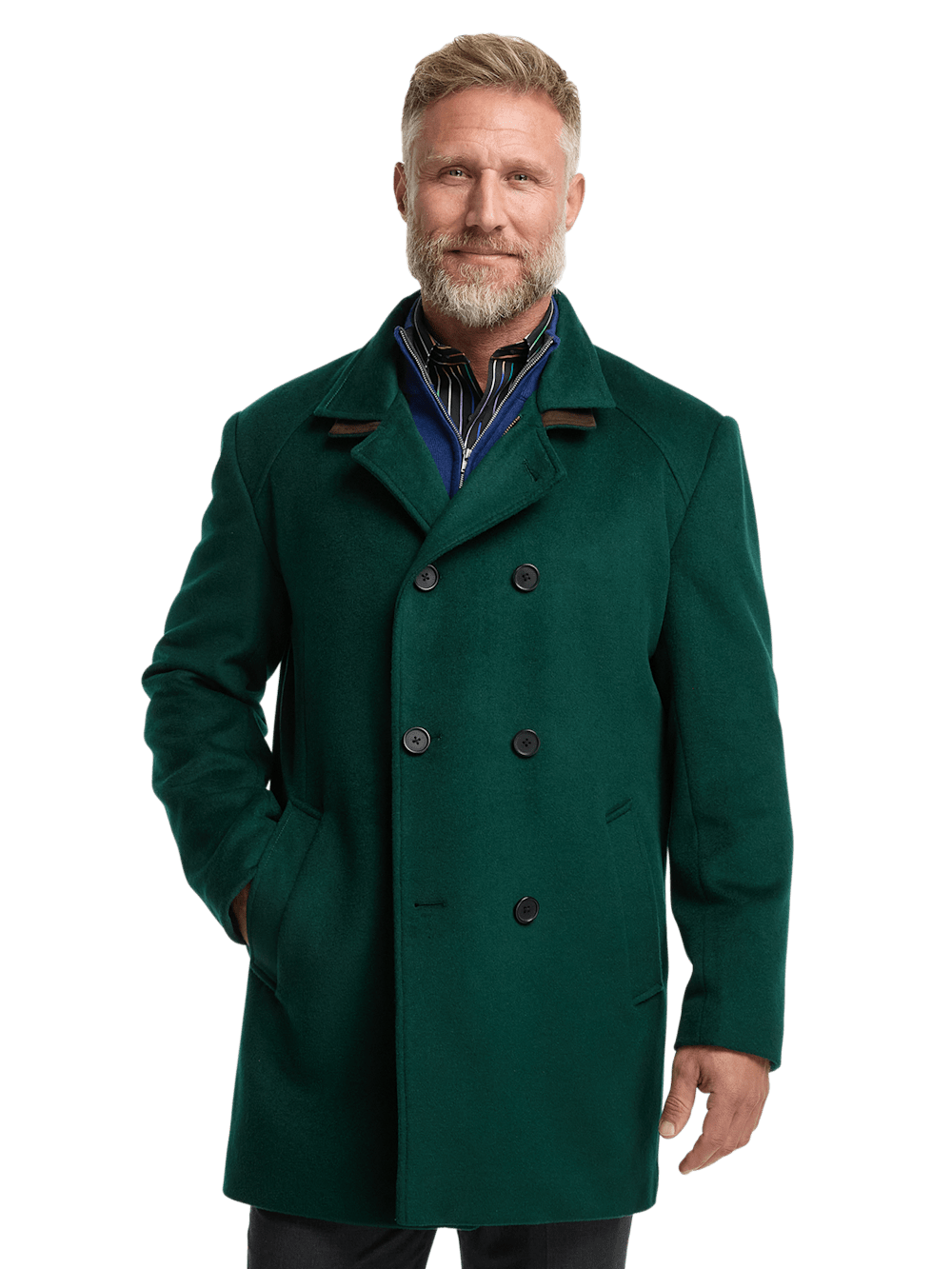 Alternate Image of Wool Double Breasted Carcoat-1