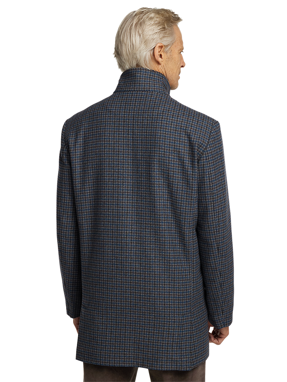 Alternate Image of Wool Blend Check Carcoat-6